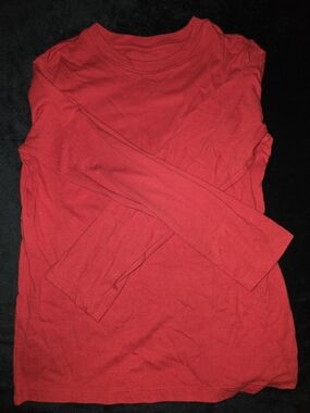 Cat & Jack - Red Crewneck Long Sleeve Tee